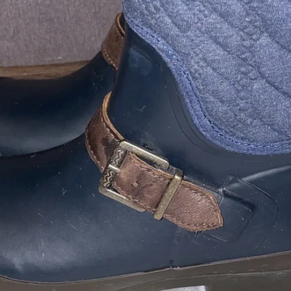 Sperry Navy Blue Rain Boots SIZE 6 - Picture 6 of 7